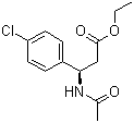 (betaR)-beta-(Acetylamino)-4-chlorobenzenepropanoic acid ethyl ester molecular structure (CAS 844439-52-7)