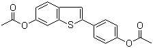 2-[4-(乙酰氧基)苯基]苯并[b]噻吩-6-醇乙酸酯分子结构 (CAS 84449-63-8)