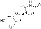 3'-Amino-2',3'-dideoxyuridine molecular structure (CAS 84472-86-6)