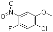 结构式 CAS# 84478-76-2, 2-氯-4-氟-5-硝基苯甲醚