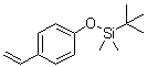 structure of CAS# 84494-81-5, 4-[tert-Butyldimethylsilyloxy]styrene;p-(tert-Butyldimethylsilyloxy)styrene; tert-Butyldimethylsilyl p-vinylphenyl ether