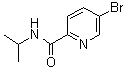 5-Bromo-N-(1-methylethyl)-2-pyridinecarboxamide molecular structure (CAS 845305-90-0)