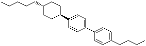 反式-4-丁基-4'-(4-戊基环己基)-1,1'-联苯分子结构 (CAS 84540-36-3)