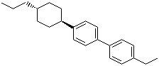 structure of CAS# 84540-37-4, trans-4-Ethyl-4'-(4-propylcyclohexyl)-1,1'-biphenyl