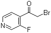 2-Bromo-1-(3-fluoro-4-pyridinyl)ethanone molecular structure (CAS 845714-10-5)
