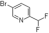 structure of CAS# 845827-13-6, 5-Bromo-2-(difluoromethyl)pyridine