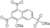 结构式 CAS# 846-70-8, 萘酚黄 S; 黄胺酸二钠盐; 色酚黄