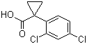 structure of CAS# 84604-70-6, 1-(2,4-Dichlorophenyl)cyclopropanecarboxylic acid