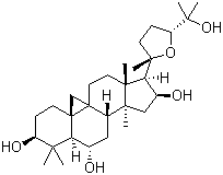 structure of CAS# 84605-18-5, Cyclogalegigenin;(3beta,6alpha,16beta,24R)-20,24-Epoxy-9,19-cyclolanostane-3,6,16,25-tetrol; Cyclogalagenin; Cyclogalegenin