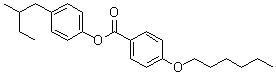 4-(Hexyloxy)benzoic acid 4-(2-methylbutyl)phenyl ester molecular structure (CAS 84620-33-7)