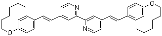 4,4'-Bis[(1E)-2-[4-(hexyloxy)phenyl]ethenyl]-2,2'-bipyridine molecular structure (CAS 846563-66-4)