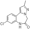 9-Chloro-2-methyl-5H-pyrazolo[1,5-d][1,4]benzodiazepin-6(7H)-one molecular structure (CAS 84661-23-4)