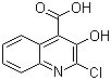 结构式 CAS# 847547-91-5, 2-氯-3-羟基喹啉-4-甲酸