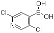 2,5-Dichloropyridine-4-boronic acid molecular structure (CAS 847664-64-6)