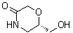 (S)-6-(Hydroxymethyl)morpholin-3-on molecular structure (CAS 847805-30-5)
