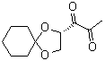 1-(2S)-1,4-二氧杂螺[4.5]癸-2-基-1,2-丙二酮分子结构 (CAS 848035-01-8)