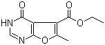 3,4-Dihydro-6-methyl-4-oxofuro[2,3-d]pyrimidine-5-carboxylic acid ethyl ester molecular structure (CAS 848316-19-8)