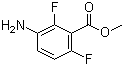 结构式 CAS# 84832-02-0, 3-氨基-2,6-二氟苯甲酸甲酯