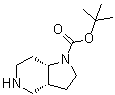 结构式 CAS# 848410-13-9, (3aR,7aS)-rel-八氢-1H-吡咯并[3,2-c]吡啶-1-羧酸叔丁酯