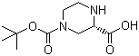 (S)-4-N-Boc-Piperazine-2-carboxylic acid molecular structure (CAS 848482-93-9)