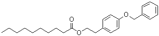 structure of CAS# 848484-93-5, 2-(4-Benzyloxyphenyl)ethyl decanoate