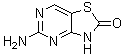 5-Aminothiazolo[4,5-d]pyrimidin-2(3H)-one molecular structure (CAS 848691-22-5)