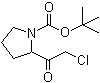 tert-Butyl 2-(2-chloroacetyl)pyrrolidine-1-carboxylate molecular structure (CAS 848819-60-3)