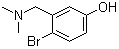 结构式 CAS# 848848-16-8, 4-溴-3-((二甲基氨基)甲基)苯酚
