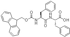 N-[(9H-Fluoren-9-ylmethoxy)carbonyl]-L-phenylalanyl-L-phenylalanine molecular structure (CAS 84889-09-8)