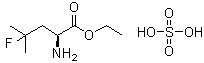 structure of CAS# 848949-85-9, 4-Fluoro-L-leucine ethyl ester sulfate