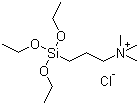 3-Triethoxysilylpropyltrimethylammonium chloride molecular structure (CAS 84901-27-9)