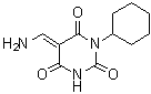 5-(Aminomethylene)-1-cyclohexyl-2,4,6(1H,3H,5H)-pyrimidinetrione molecular structure (CAS 84941-33-3)