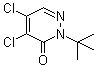 2-叔丁基-4,5-二氯-2H-哒嗪-3-酮分子结构 (CAS 84956-71-8)