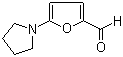 structure of CAS# 84966-28-9, 5-(1-Pyrrolidino)-2-furaldehyde;5-Pyrrolidin-1-ylfuran-2-carbaldehyde