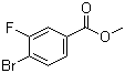 Methyl 4-bromo-3-fluorobenzoate molecular structure (CAS 849758-12-9)