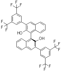 结构式 CAS# 849939-13-5, (1S)-3,3'-二[3,5-二(三氟甲基)苯基][1,1'-联萘]-2,2'-二醇