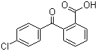 结构式 CAS# 85-56-3, 2-(4-氯苯甲酰)苯甲酸