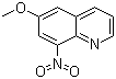 结构式 CAS# 85-81-4, 6-甲氧基-8-硝基喹啉