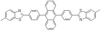 2,2'-(9,10-Anthracenediyldi-4,1-phenylene)bis[6-methyl-benzothiazole] molecular structure (CAS 850018-19-8)