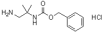 1-Amino-2-(benzyloxycarbonylamino)-2-methylpropane hydrochloride molecular structure (CAS 850033-67-9)