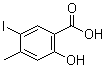 结构式 CAS# 850146-83-7, 2-羟基-5-碘-4-甲基苯甲酸