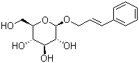 结构式 CAS# 85026-55-7, (2E)-3-苯基-2-丙烯-1-基 beta-D-吡喃葡萄糖苷