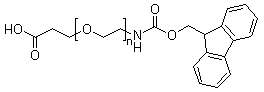 结构式 CAS# 850312-72-0, alpha-(2-羧基乙基)-omega-[2-[[(9H-芴-9-基甲氧基)羰基]氨基]乙氧基]-聚环氧乙烷