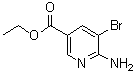 Ethyl 6-amino-5-bromonicotinate molecular structure (CAS 850429-51-5)