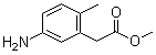 5-Amino-2-methylbenzeneacetic acid methyl ester molecular structure (CAS 850449-93-3)