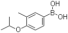 结构式 CAS# 850568-09-1, 4-异丙氧基-3-甲基苯硼酸