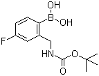 2-(N-Boc-aminomethyl)-4-fluorophenylboronic acid molecular structure (CAS 850568-64-8)