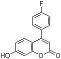 structure of CAS# 850881-86-6, 4-(4-Fluorophenyl)-7-hydroxy-2H-1-benzopyran-2-one