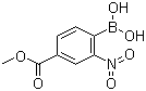 结构式 CAS# 85107-55-7, 4-甲氧羰基-2-硝基苯硼酸
