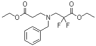 N-(3-Ethoxy-2,2-difluoro-3-oxopropyl)-N-(phenylmethyl)-beta-alanine ethyl ester molecular structure (CAS 851314-55-1)